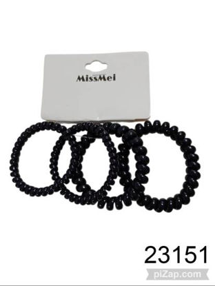 Imagen de COLITA DE PELO RULITOS NEGRA 3.26